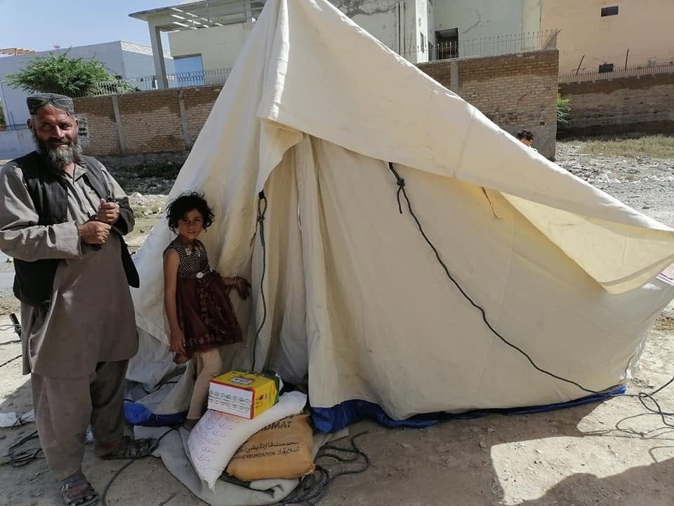 Flood relief in Qila Saifullah
