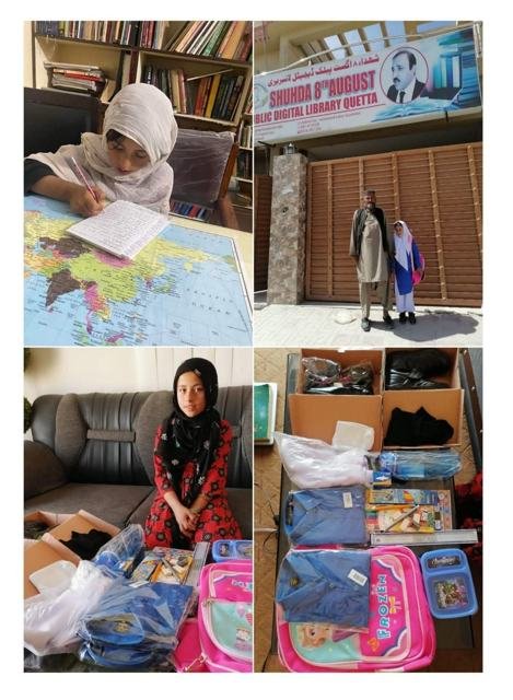 Books, school bags and supplies for students who can't afford them
