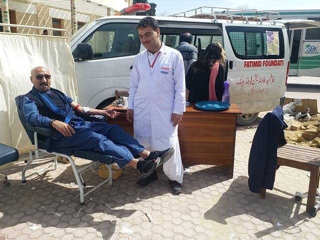 Blood donation drive with the Fatimid Foundation