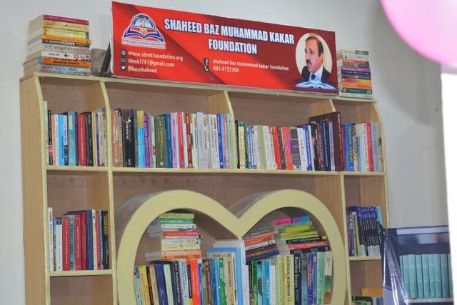 Books on display at a foundation stall