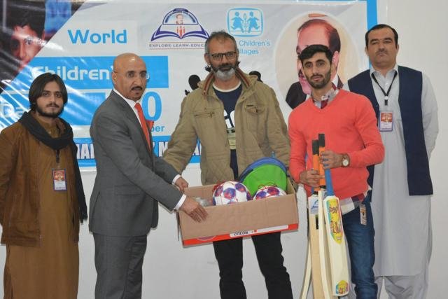 Sports gear gifted on World Children's Day