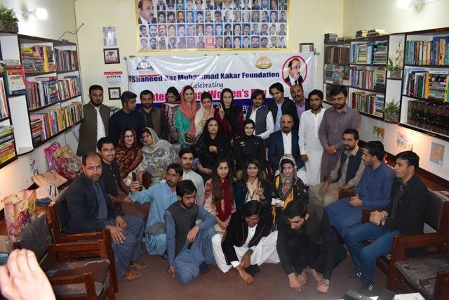 Students and team at the Jinnah Town library