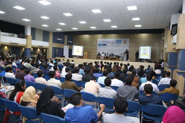 University seminar audience