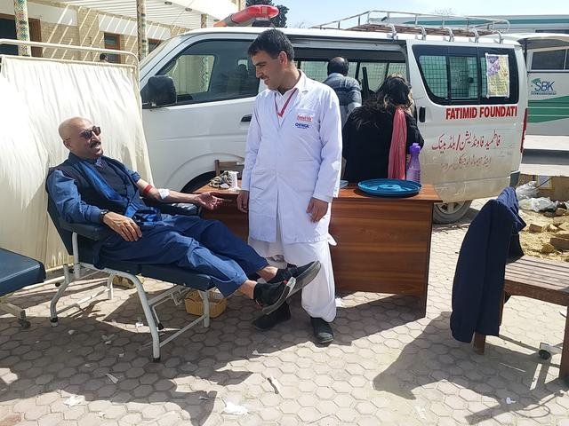 Blood donation drive with the Fatimid Foundation